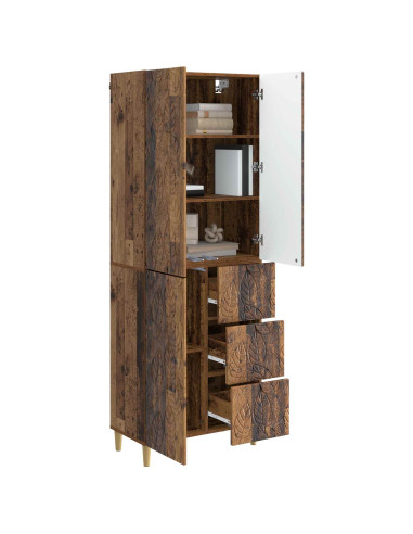 2 pcs Legno antico