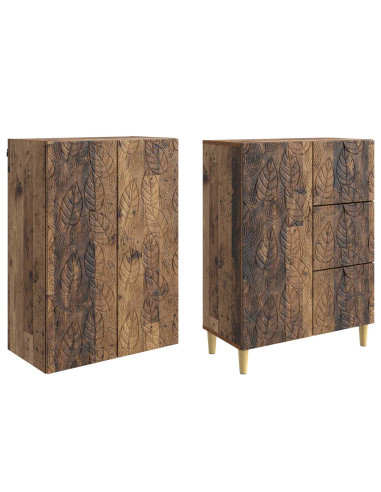 2 pcs Legno antico