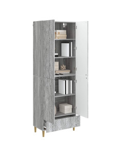 Set di armadi 2 pcs Sonoma grigio Legno ingegnerizzato 2