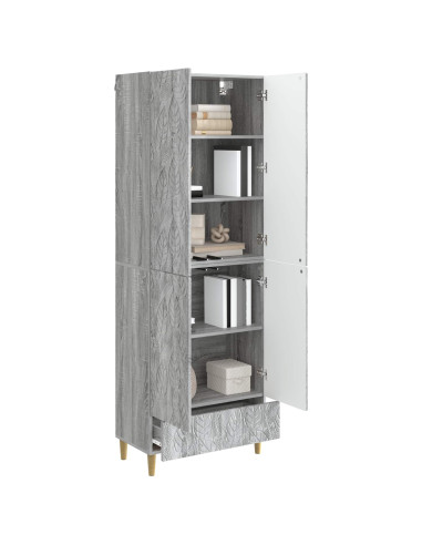 Set di armadi 2 pcs Sonoma grigio Legno ingegnerizzato