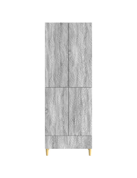 Set di armadi 2 pcs Sonoma grigio Legno ingegnerizzato
