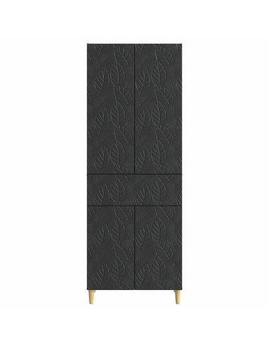 Set di armadi 2 pcs Nero Legno ingegnerizzato