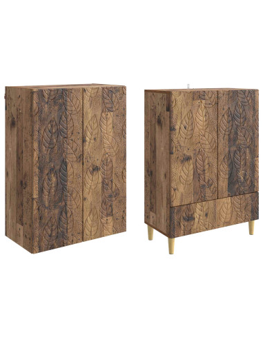 Set di armadi 2 pcs Legno antico Legno ingegnerizzato