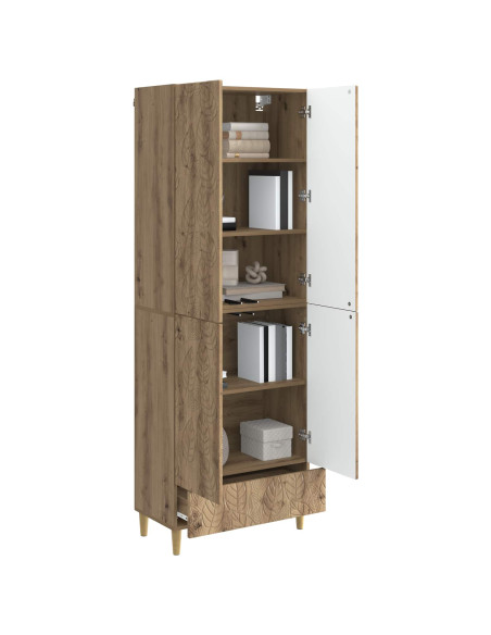 Set di armadi 2 pcs Rovere Artigianale Legno ingegnerizzato