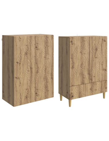 Set di armadi 2 pcs Rovere Artigianale Legno ingegnerizzato
