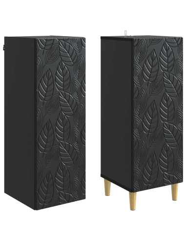Set di armadi 2 pcs Nero Legno ingegnerizzato