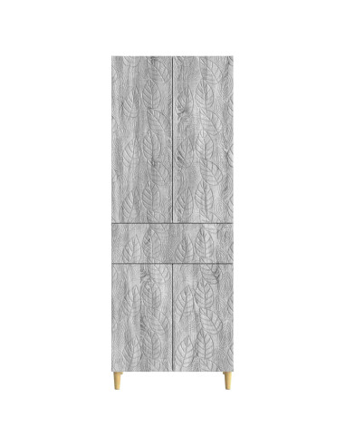 Set di armadi 2 pcs Sonoma grigio Legno ingegnerizzato