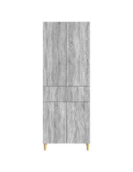 Set di armadi 2 pcs Sonoma grigio Legno ingegnerizzato