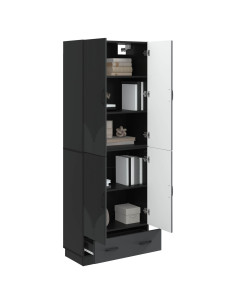Set di armadi 2 pcs Nero Legno ingegnerizzato 2