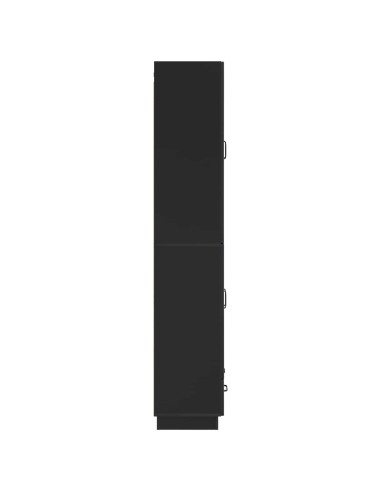 Set di armadi 2 pcs Nero Legno ingegnerizzato