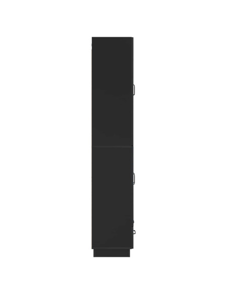Set di armadi 2 pcs Nero Legno ingegnerizzato