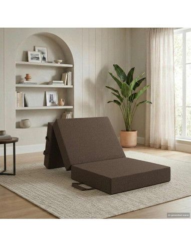 Divano Letto Pieghevole 90 x 67 x 45 cm Tortora
