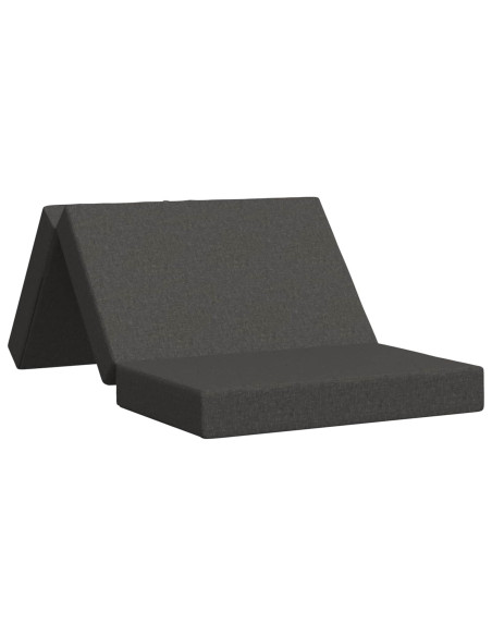 Divano Letto Pieghevole 100 x 67 x 45 cm Grigio Scuro
