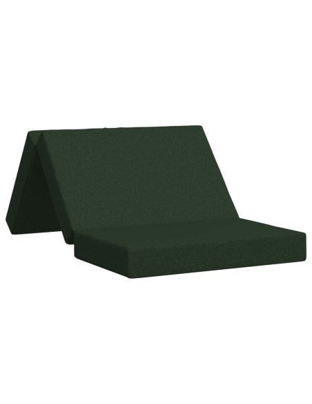 Divano Letto Pieghevole 100 x 67 x 45 cm Verde Scuro