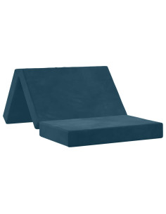 Divano Letto Pieghevole 100 x 67 x 45 cm Blu