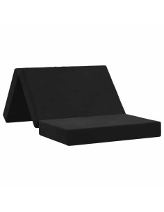 Divano Letto Pieghevole 100 x 67 x 45 cm Nero
