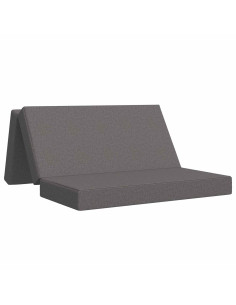 Divano Letto Pieghevole 120 x 67 x 45 cm Grigio Chiaro