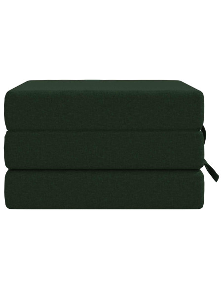 Divano Letto Pieghevole 90 x 67 x 45 cm Verde Scuro