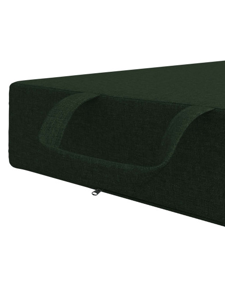 Divano Letto Pieghevole 90 x 67 x 45 cm Verde Scuro