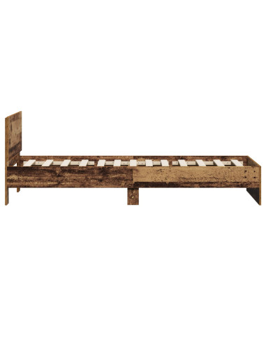 Struttura letto con testata Legno antico 80 x 200 cm
