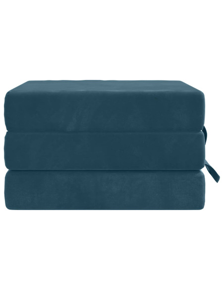 Divano Letto Pieghevole 90 x 67 x 45 cm Blu