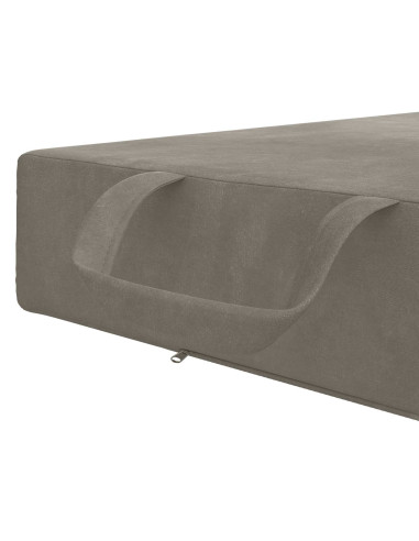 Divano Letto Pieghevole 90 x 67 x 45 cm Grigio Chiaro