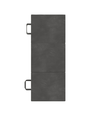 Divano Letto Pieghevole 90 x 67 x 45 cm Grigio Scuro