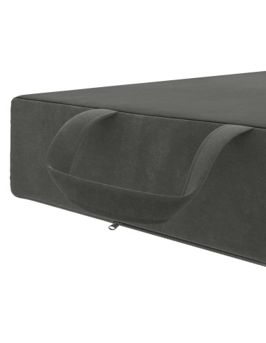 Divano Letto Pieghevole 90 x 67 x 45 cm Grigio Scuro