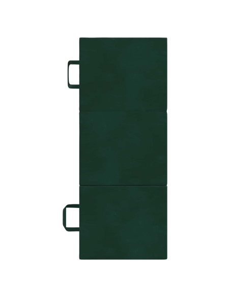 Divano Letto Pieghevole 90 x 67 x 45 cm Verde Scuro