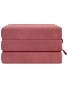 Divano Letto Pieghevole 90 x 67 x 45 cm Rosa 2