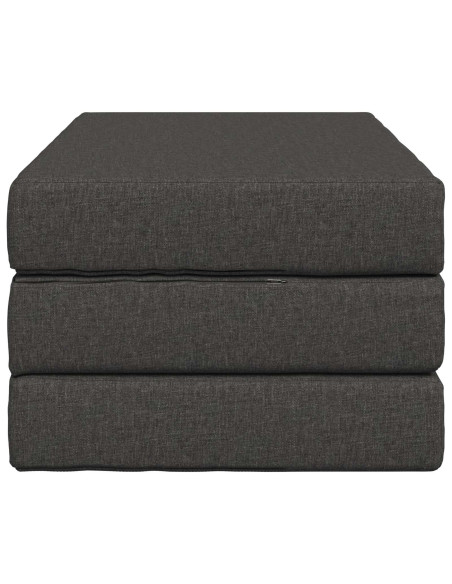 Divano Letto Pieghevole 100 x 67 x 45 cm Grigio Scuro