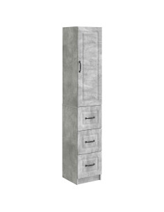 Set di armadi 2 pcs Grigio Cemento 33 x 34,5 x 87 cm