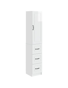 Set di armadi 2 pcs Bianco Lucido 33 x 34,5 x 87 cm
