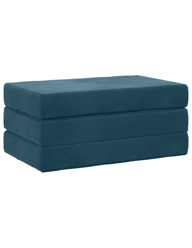 Divano Letto Pieghevole 100 x 67 x 45 cm Blu