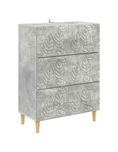 Mobile con Cassetti Grigio Cemento 66 x 34,5 x 90 cm