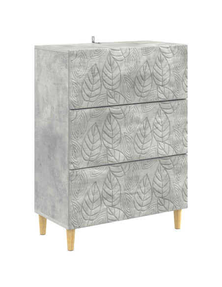 Mobile con Cassetti Grigio Cemento 66 x 34,5 x 90 cm