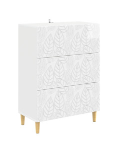 Mobile con Cassetti Bianco Lucido 66 x 34,5 x 90 cm