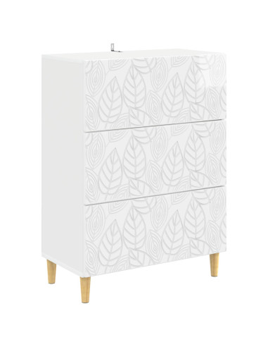 Mobile con Cassetti Bianco Lucido 66 x 34,5 x 90 cm