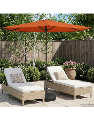 Ombrello da giardino 270 x 270 cm Poliestere Rettangolare
