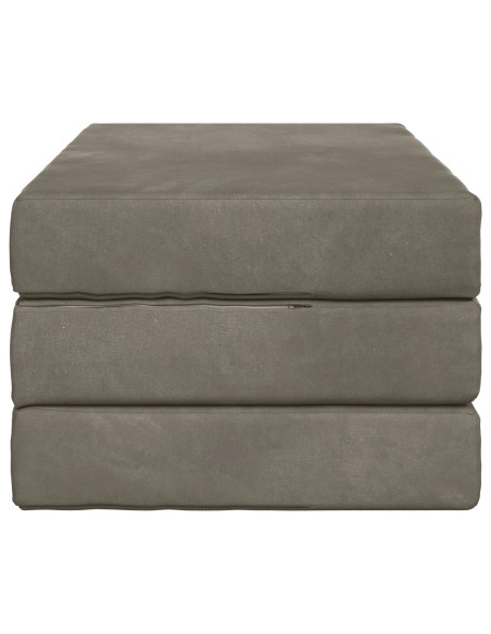 Divano Letto Pieghevole 100 x 67 x 45 cm Grigio Chiaro