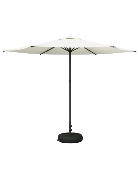 Ombrello da giardino 300 x 300 cm Poliestere Rettangolare Crema