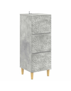 Mobile con Cassetti Grigio Cemento 33 x 34,5 x 90 cm