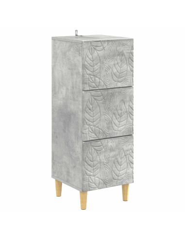 Mobile con Cassetti Grigio Cemento 33 x 34,5 x 90 cm