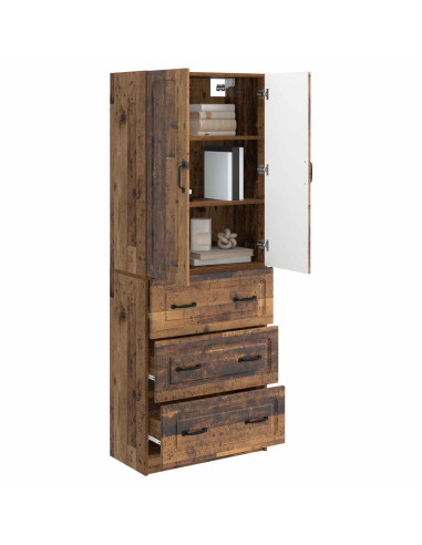 Set di armadi 2 pcs Legno antico 66 x 34,5 x 87 cm