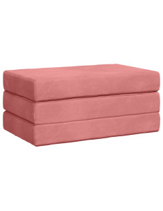Divano Letto Pieghevole 100 x 67 x 45 cm Rosa 2
