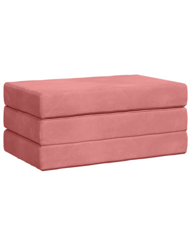 Divano Letto Pieghevole 100 x 67 x 45 cm Rosa
