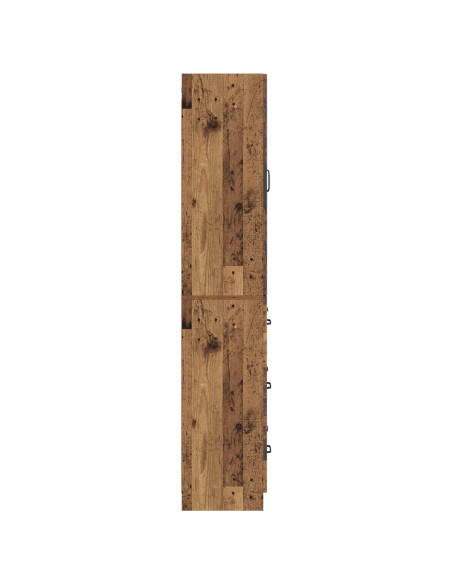 Set di armadi 2 pcs Legno antico 66 x 34,5 x 87 cm