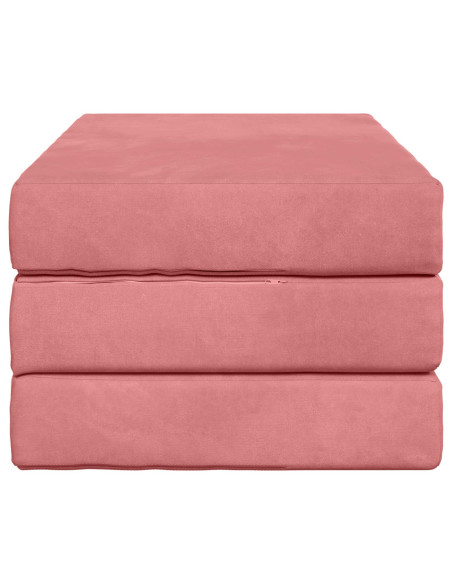 Divano Letto Pieghevole 100 x 67 x 45 cm Rosa