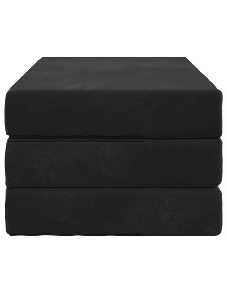 Divano Letto Pieghevole 100 x 67 x 45 cm Nero