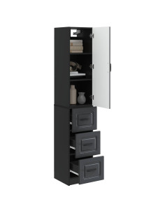 Set di armadi 2 pcs Nero 33 x 34,5 x 87 cm Legno ingegnerizzato 2